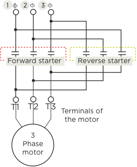 [Image] Circuit diagram of an electric reverse starter circuit