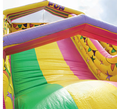 [image] multicoloured inflatable slide 