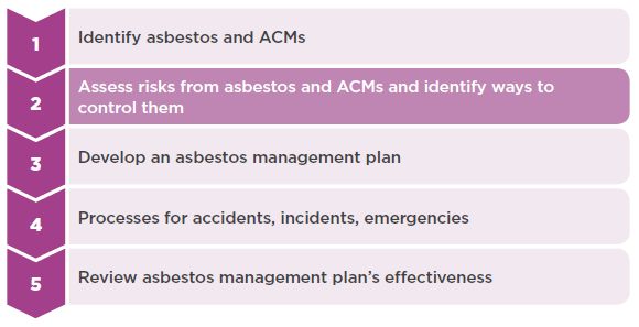 [image] Asbestos management process - Step 2