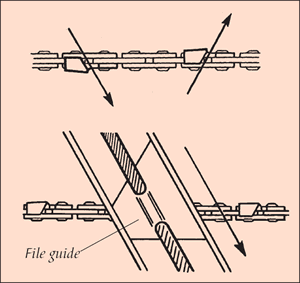 [Image] How to use the file guide to maintain the correct angle; black arrows indicate the ideal angles.