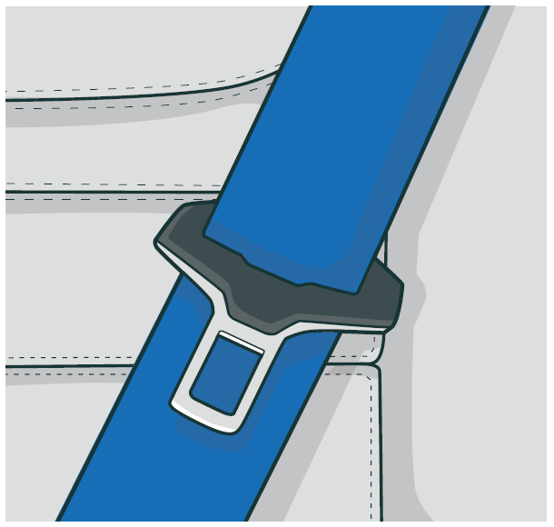 [image] blue coloured seatbelt
